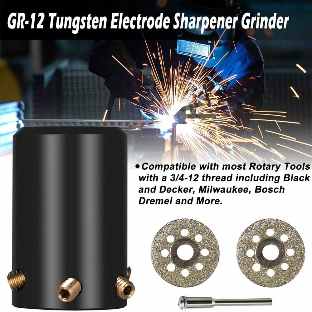 GR-12 Tungsten Sharpener Grinder/Electrode Grinder Head Tool TIG Welding Tool 2