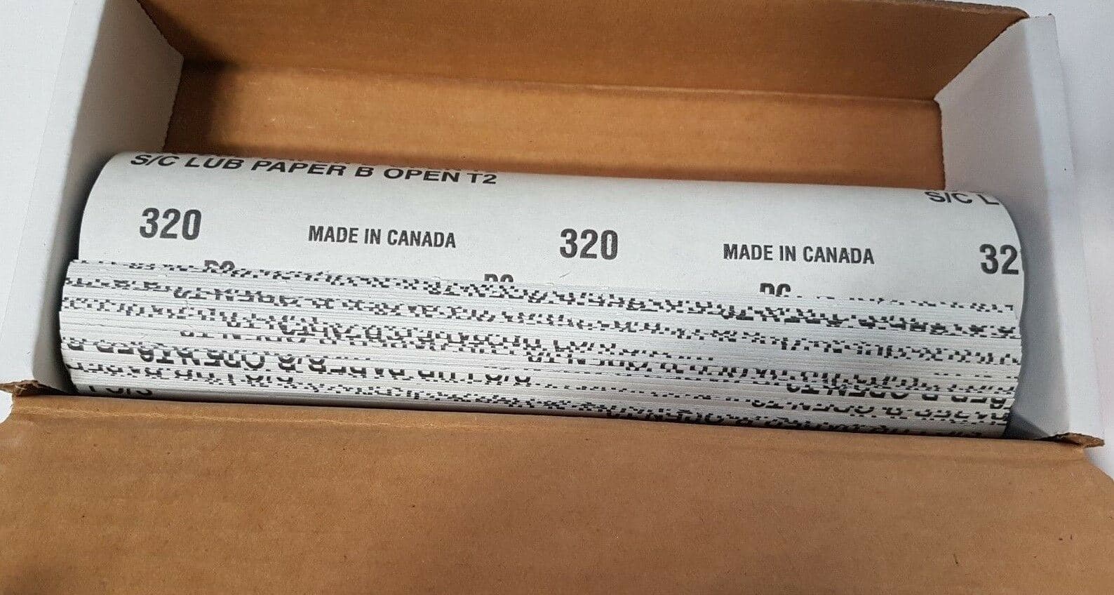 100 Sheets Carborundum Paper Silicon Carbide 3-2/3" X 9" 10824 GRIT 320 FLEX 90 2