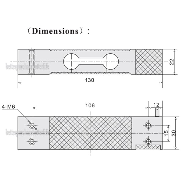 Parallel Beam Load Cell Sensor 100kg/217lb  Scale Weighing Sensor 0.02 Precision 3