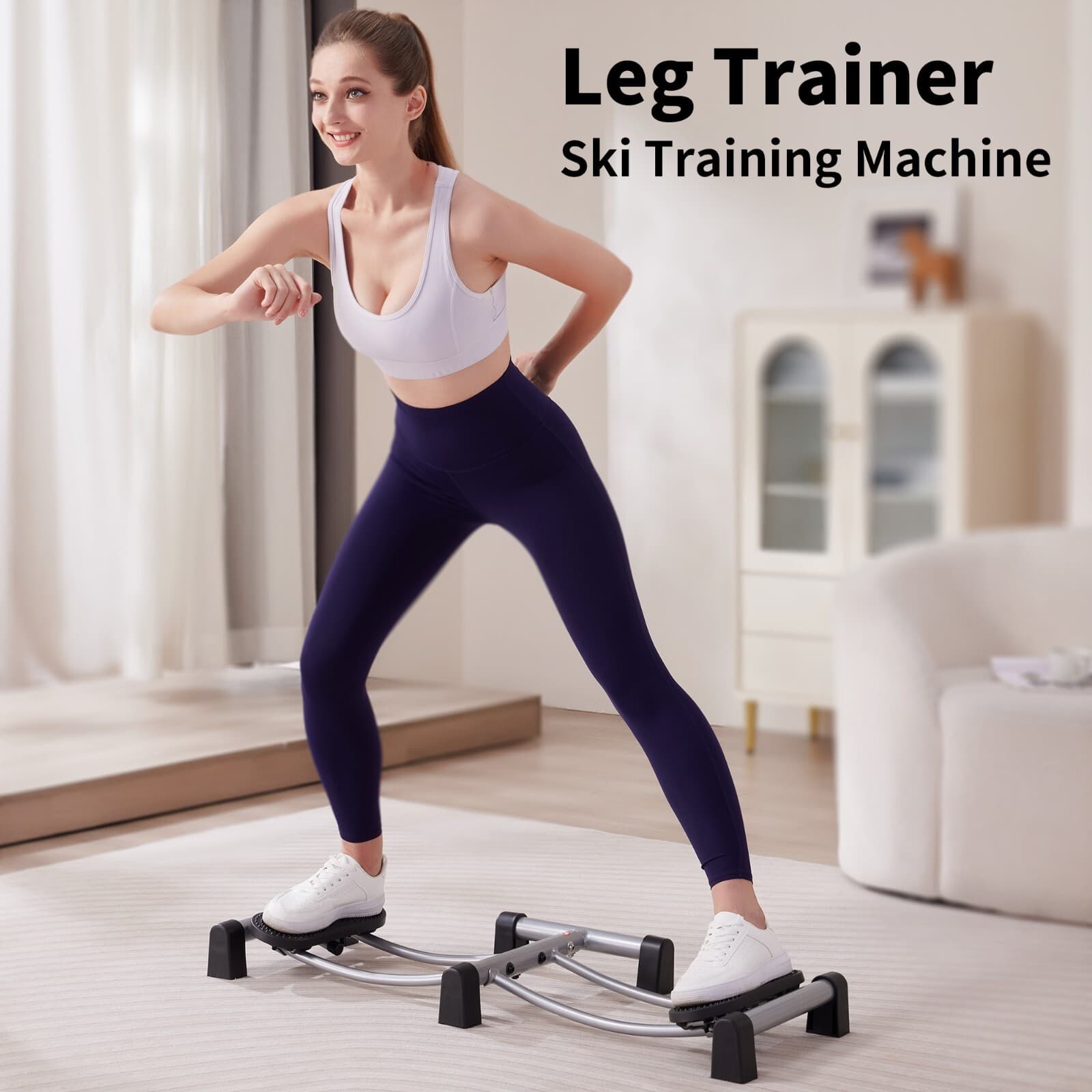 Ski Simulator Training Machine Cardio Workout Fitness AB1610 without Handrail 2