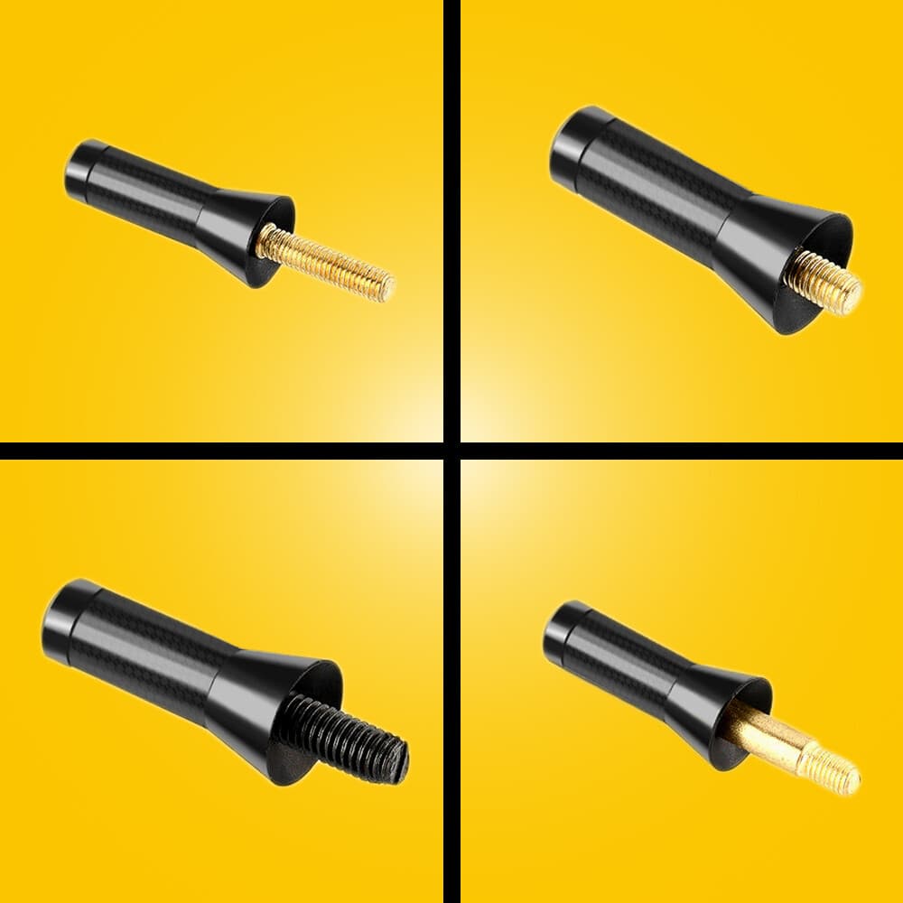 Carbon Fiber Car Radio Stereo Antenna Stealth FM AM Short For Truck Motorcycle 2