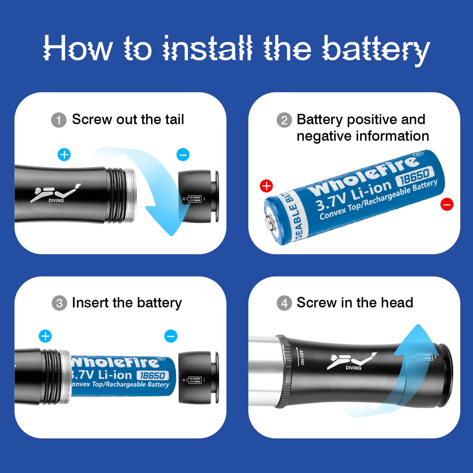 90000LM Underwater 80M Scuba Dive LED Flashlight Waterproof Diving Torch Lamp 2