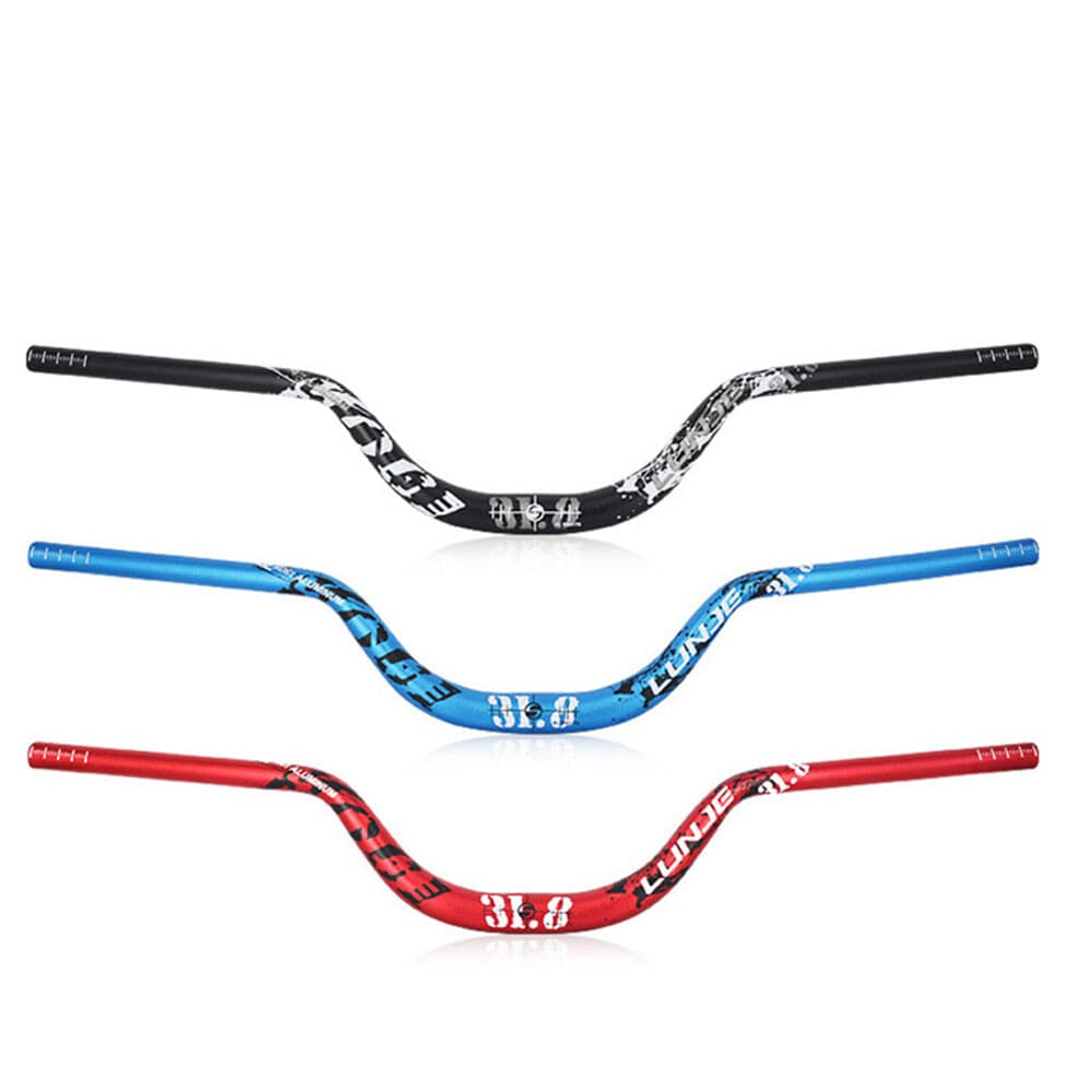 31.8 Mountain Bike Handlebar Aluminum MTB Swallow Riser Bar 720mm Big Angle USA 2