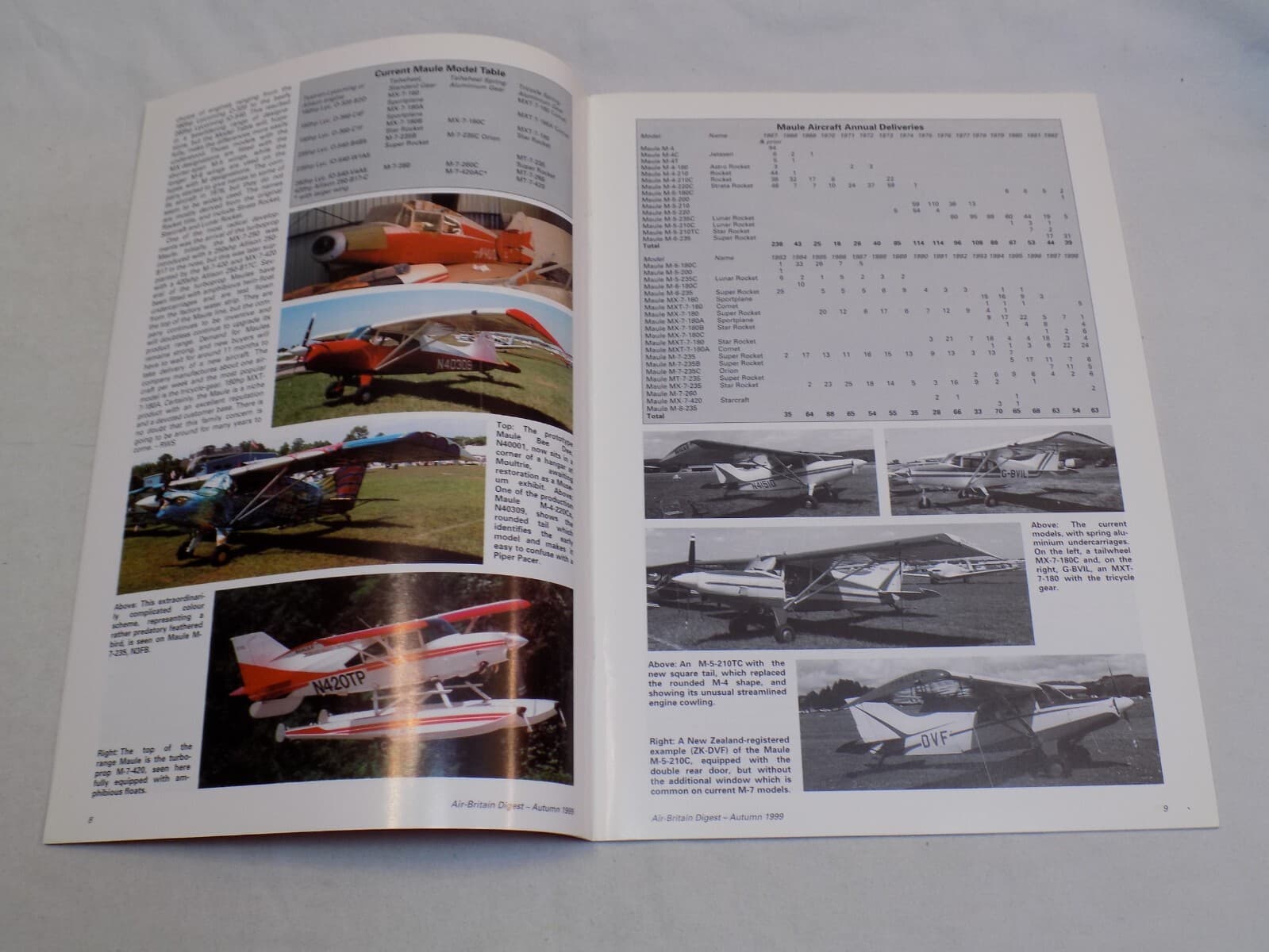 Air Britain Digest Magazine Autumn 1999 Coventry Starvangar Sola Fairford Beech 2