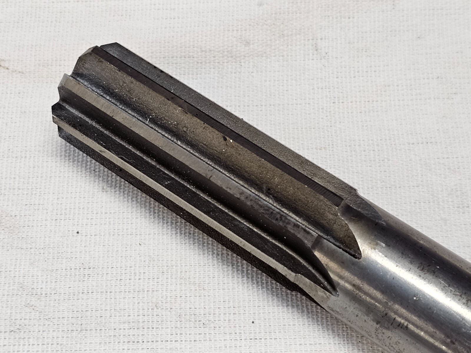 Wayne 1-1/16" HS Speed Morse Taper Machine Milling Reamer Straight 8 Flute Bit 2