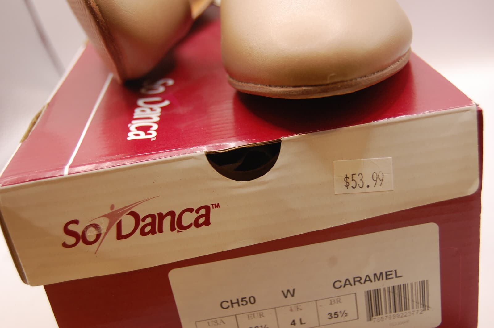 NIB So Danca Celine CH50 W 1.5" Heel Character Shoe Leather Sole 7 L W Wide 2