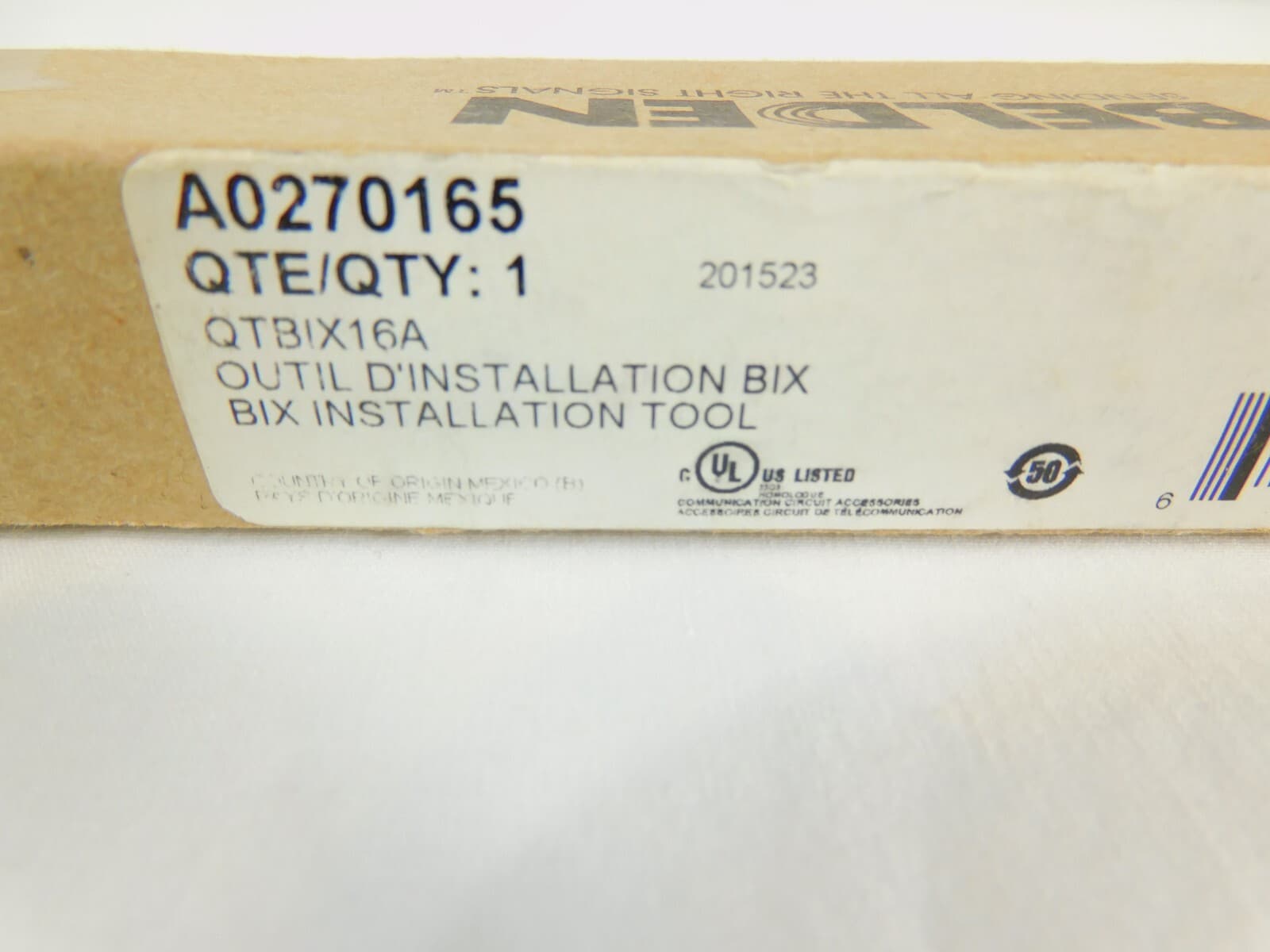 GigaBIX and BIX Connecting Tool Assembly Belden A0270165 QTBIX16A 3