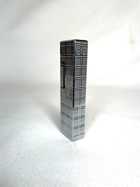 Vintage COLIBRI Butane Pocket Lighter Siver Chrome No Damage, Not Tested, Deco 6