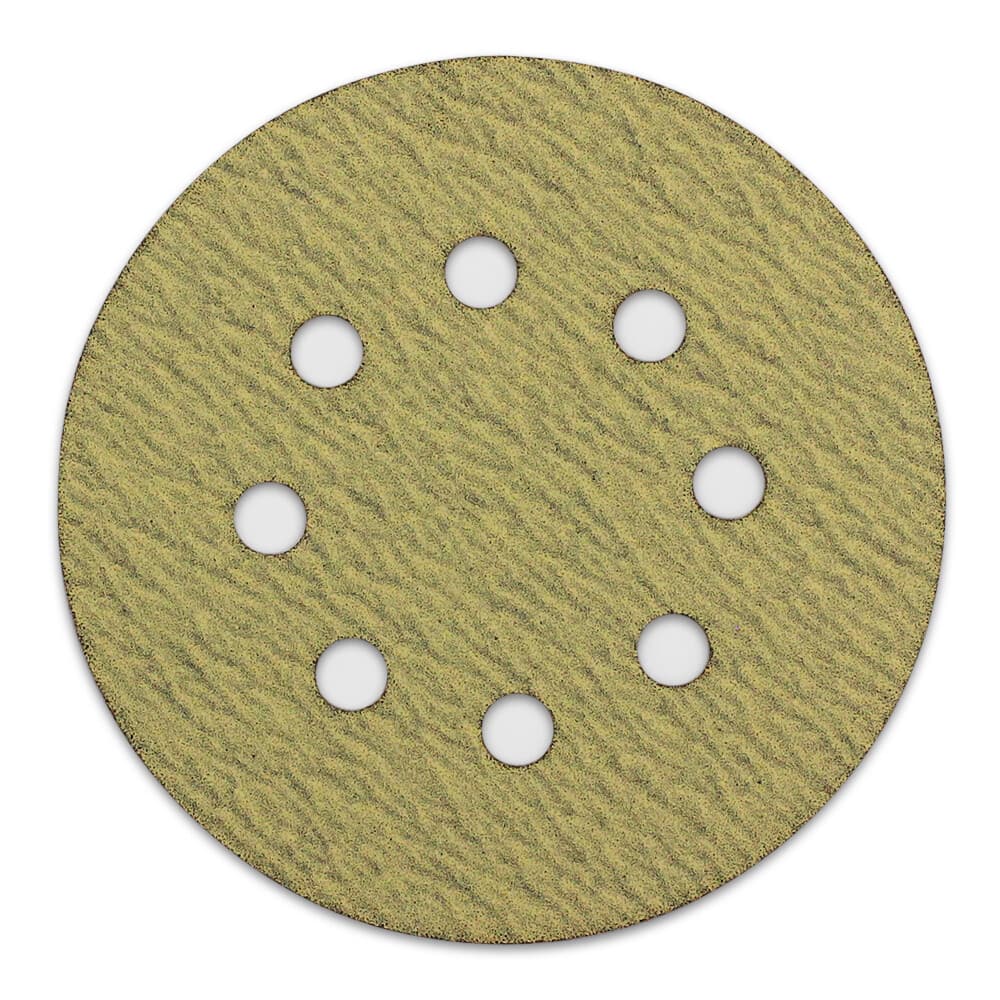 100 Pack - 5" Inch 8 Holes 80 Grit Hook & Loop Sanding Discs Orbital DA Disks 6