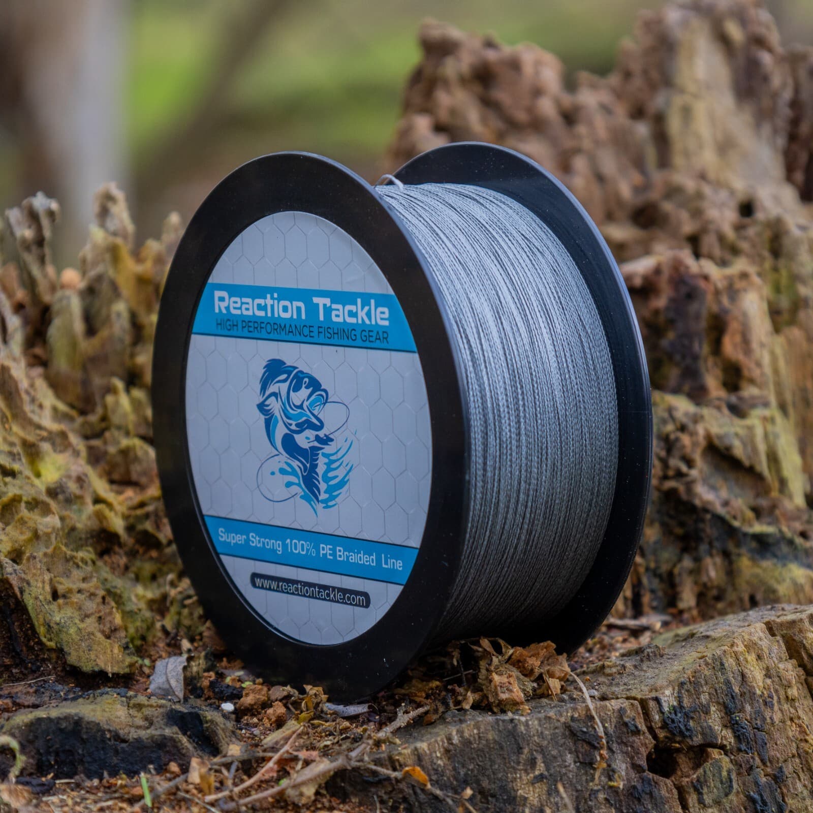 Reaction Tackle High Performance Braided Fishing Line / Braid - Gray 3