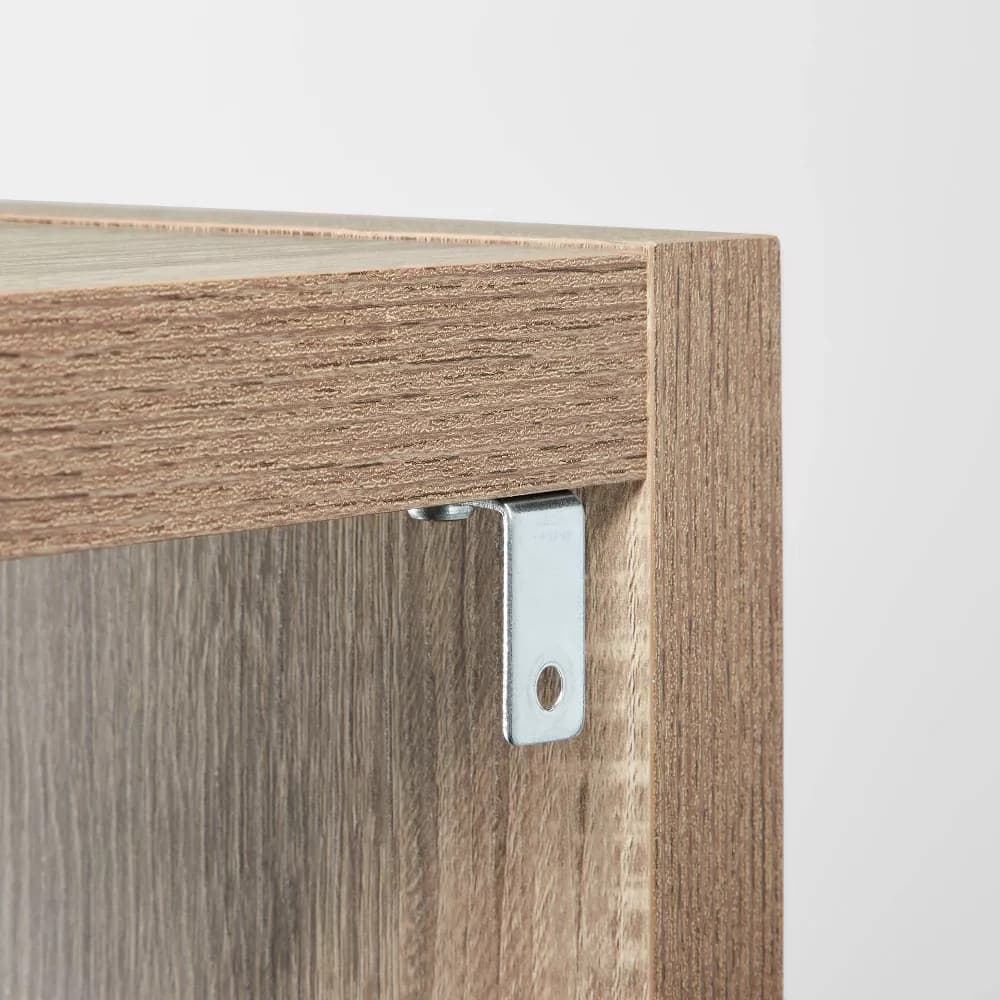 13'' 2 Cube Organizer Weathered Gray - Brightroom: MDF Bookshelf with Anti-Tip 4