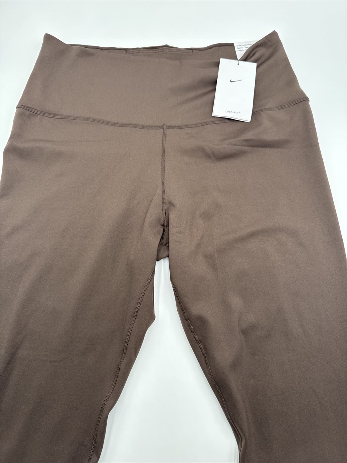 $55 NIKE ONE Women’s TIGHT FIT HIGH RISE Yoga 7/8 Leggings-DV9020-Brown- Large 3