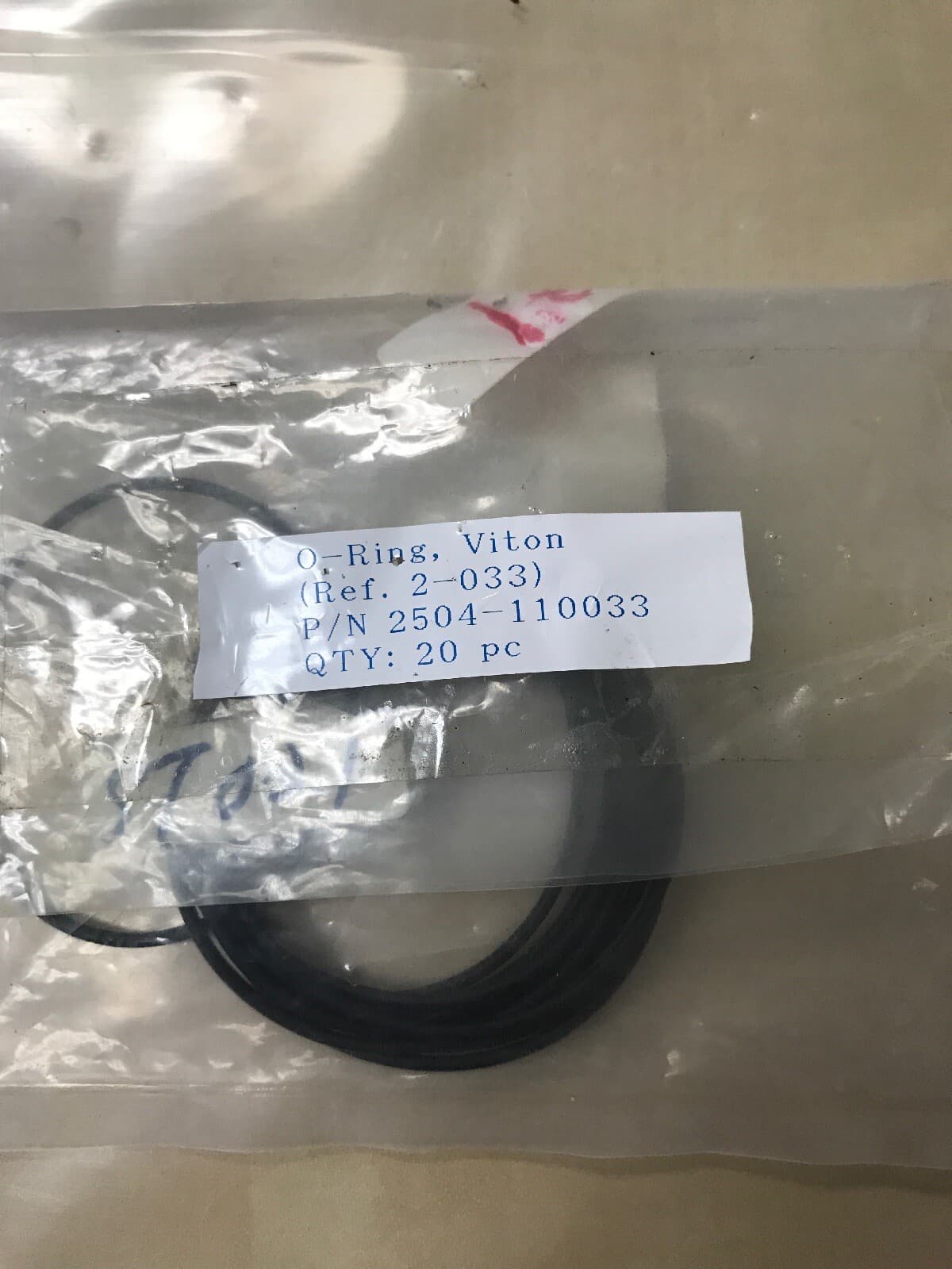 ST021 O-ring, Black VITON PN 2504-110033 3