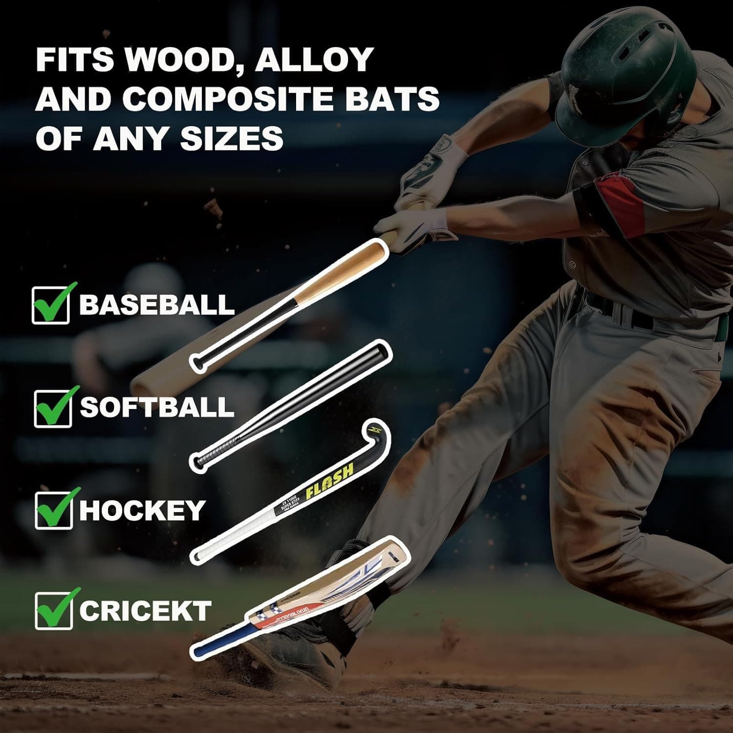 Cinta de agarre para bate de 1.1 mm texturizada con doble estampado de clave gri 6