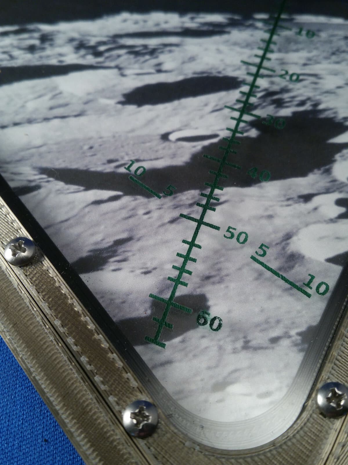 Replica Apollo 11 Lunar Module Window W/Lunar landscape - Neil Armstrong 3