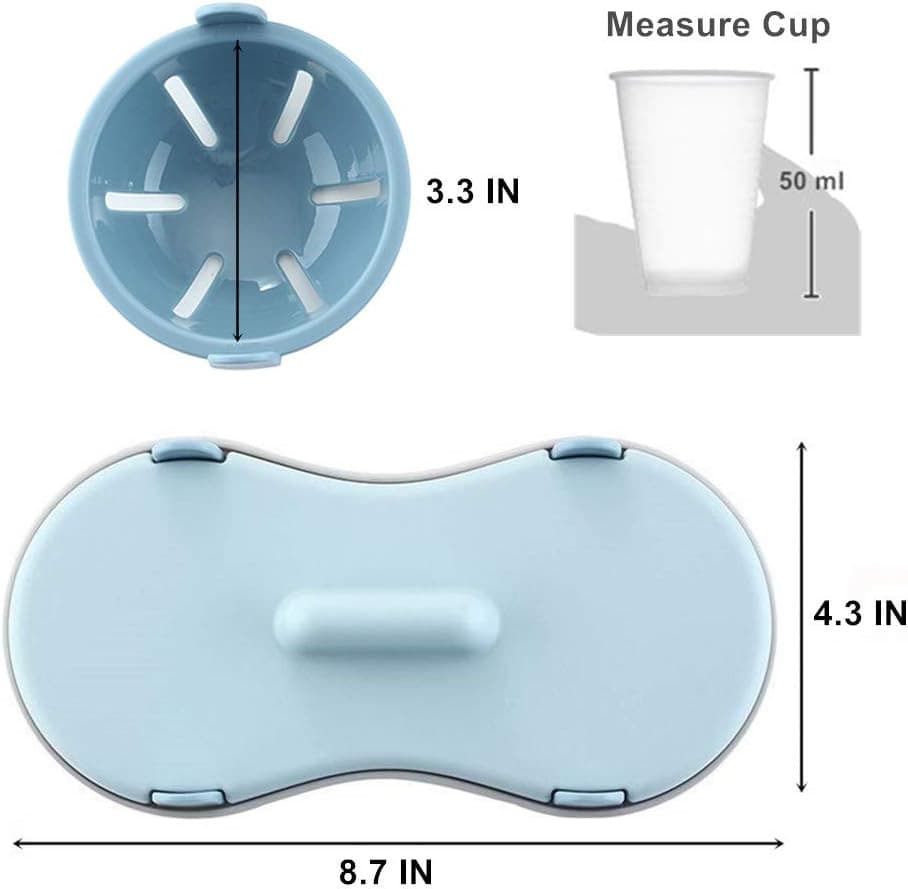 Egg Poacher Microwavable, Egg Steam with Measure Cup Dishwashable, Egg Maker Poa 4