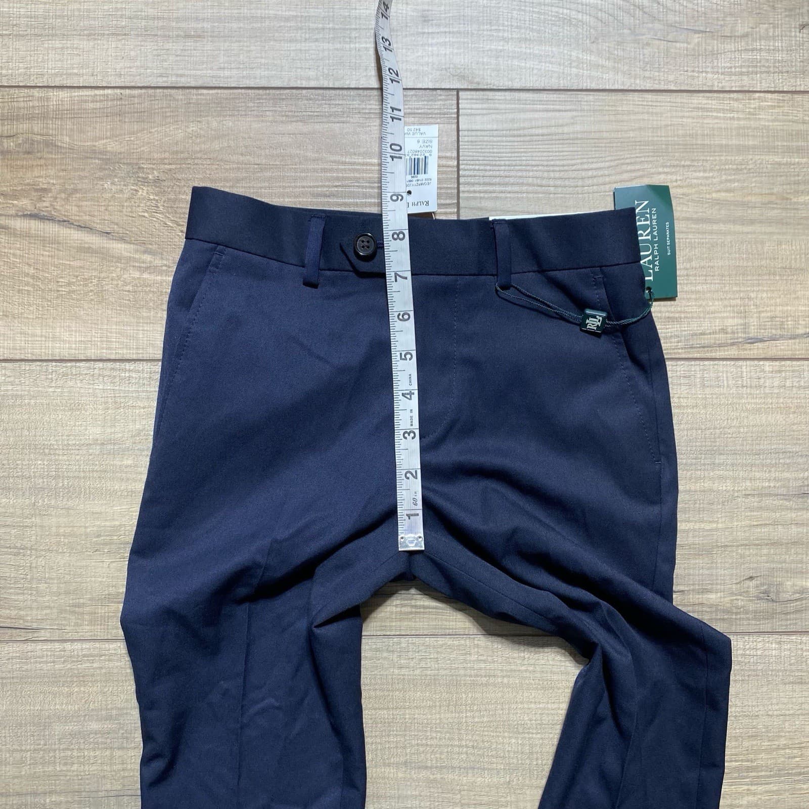 Lauren Ralph Lauren Boy Jedgemont Dress Pants Size 6/23”-W Blue Adjustable Waist 3