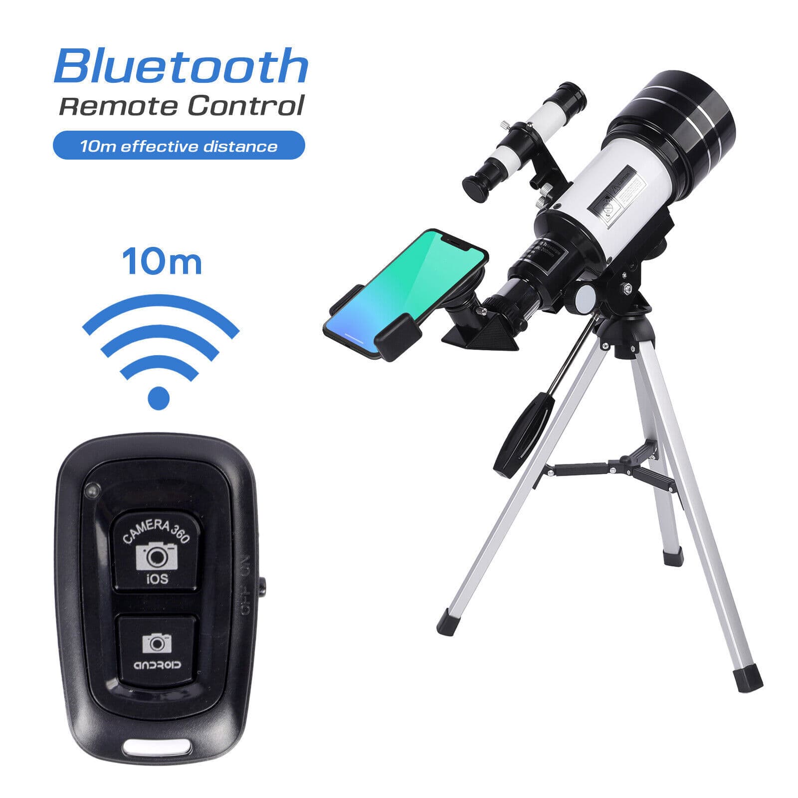 Professional Astronomical Telescope High Tripod Lunar Mirror Space HD Viewing 4