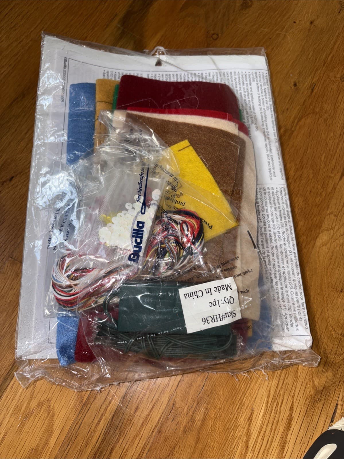 Plaid Bucilla Felt 18" Stocking Victorian House- Unopened Packaging Torn 6