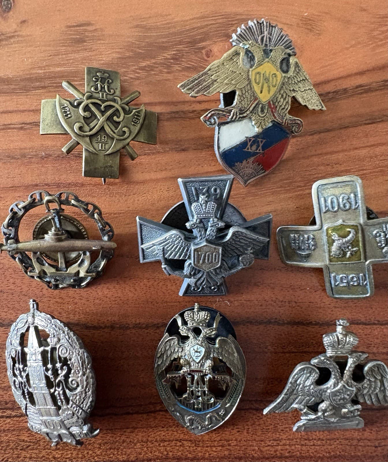 8 Russian Imperial Military Badges High Quality Copies World War One Era
