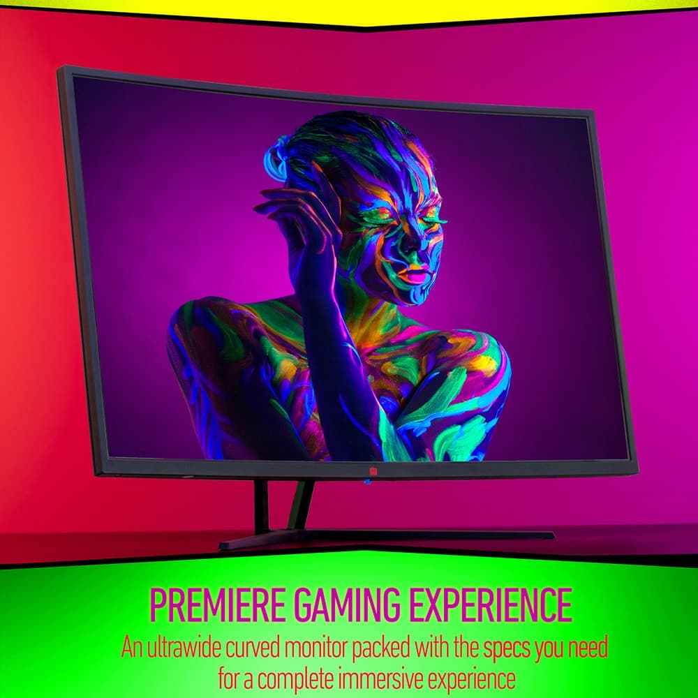 Deco Gear 39 Curved Gaming Monitor; 2560x1440; 1ms MPRT; 165Hz; 65w USB-C PD - O 4