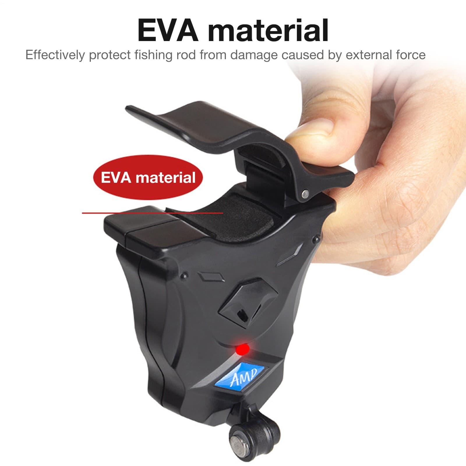 Light Ring Double Alarm Mode Fishing Bite Sound Alert Bell Clip On Fish Rod 5