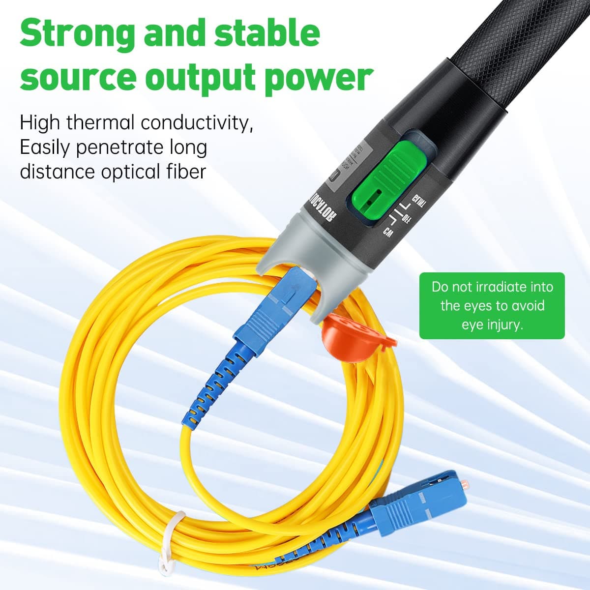 Moocci Fiber Visual Fault Locator 30Mw 30KM Fiber Light Tester - VFL Fiber Optic 6