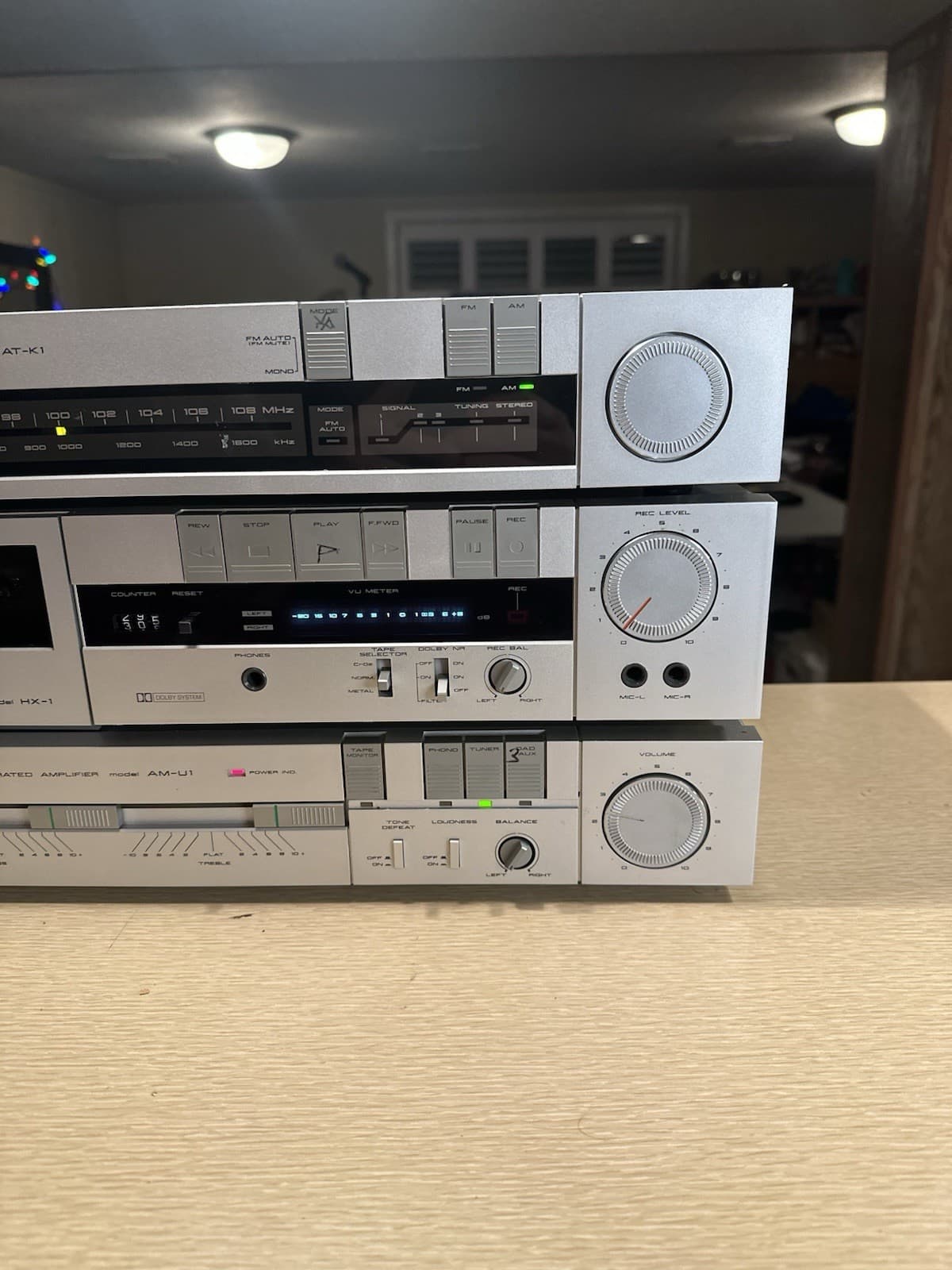 AKAI AM-U1 Integrated Amplifier AT-K1 Stereo Tuner & HX-1 Cassette Deck Serviced 6