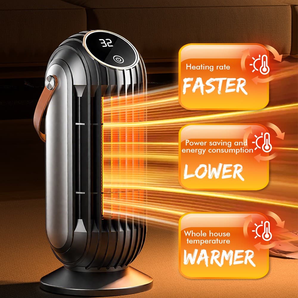 1500W Portable Electric Space Heater Garage Hot Air Fan for Indoor Large Room US 3