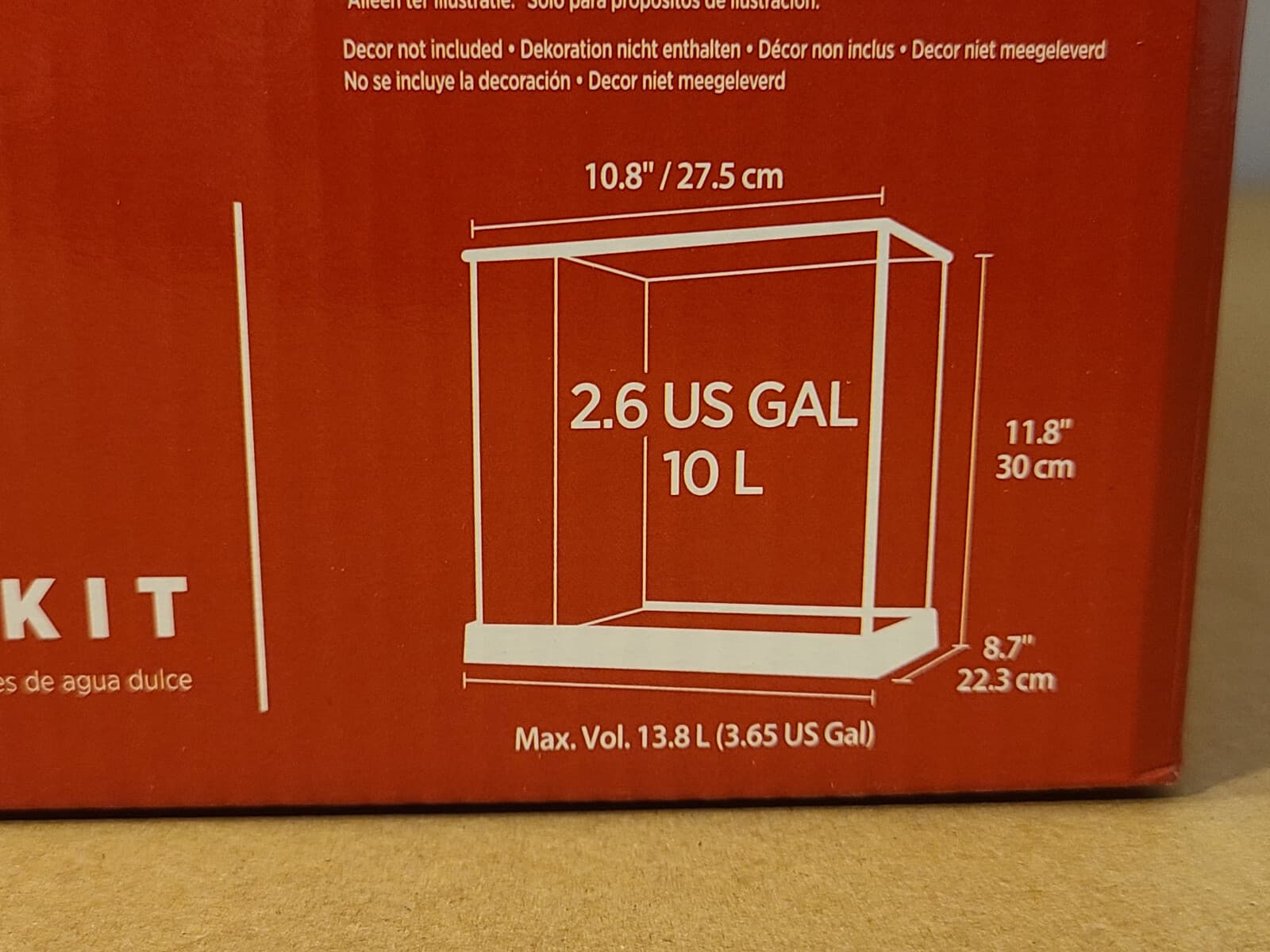 FLUVAL EBI Shrimp Kit Aquarium Terrarium 10L 2.6 Gallon LED Light 3