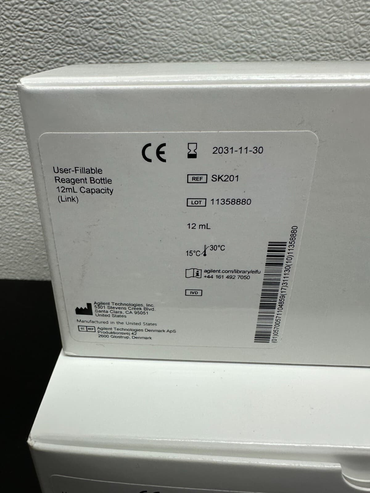 Agilent REF SK201 User Fillable Reagent Bottle 12mL Capacity for Autostainer 2