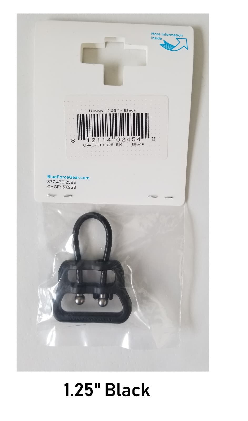 Blue Force Gear Vickers Wire ULoop / U-Loop 1" OR 1.25" - Colors Below - UWL-UL1 2