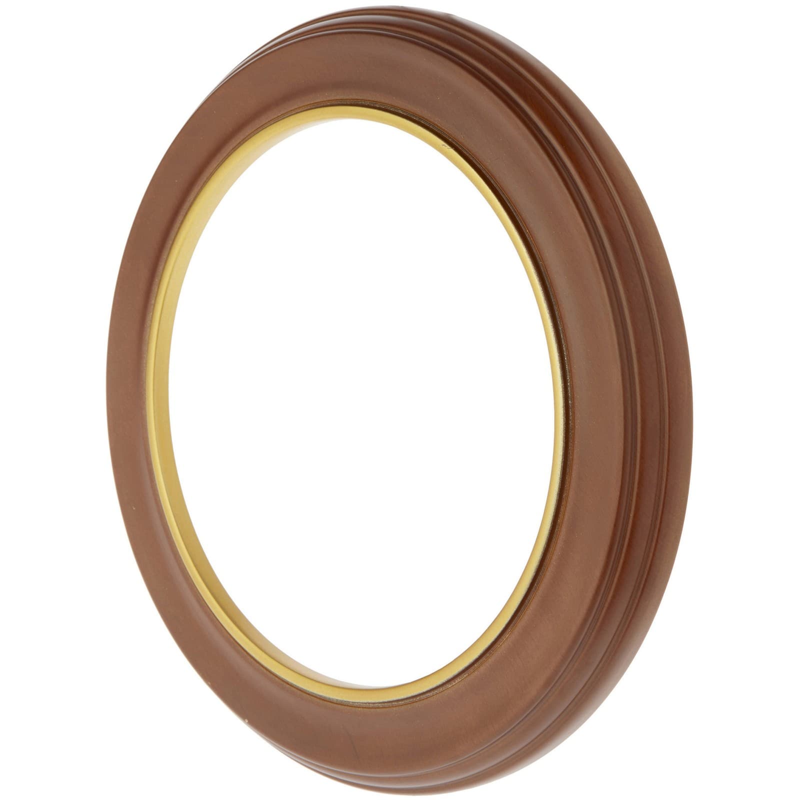 Bard's Walnut Wall Mount Plate Frame w/ Gold Strip (8.25"-9.25" Plates)