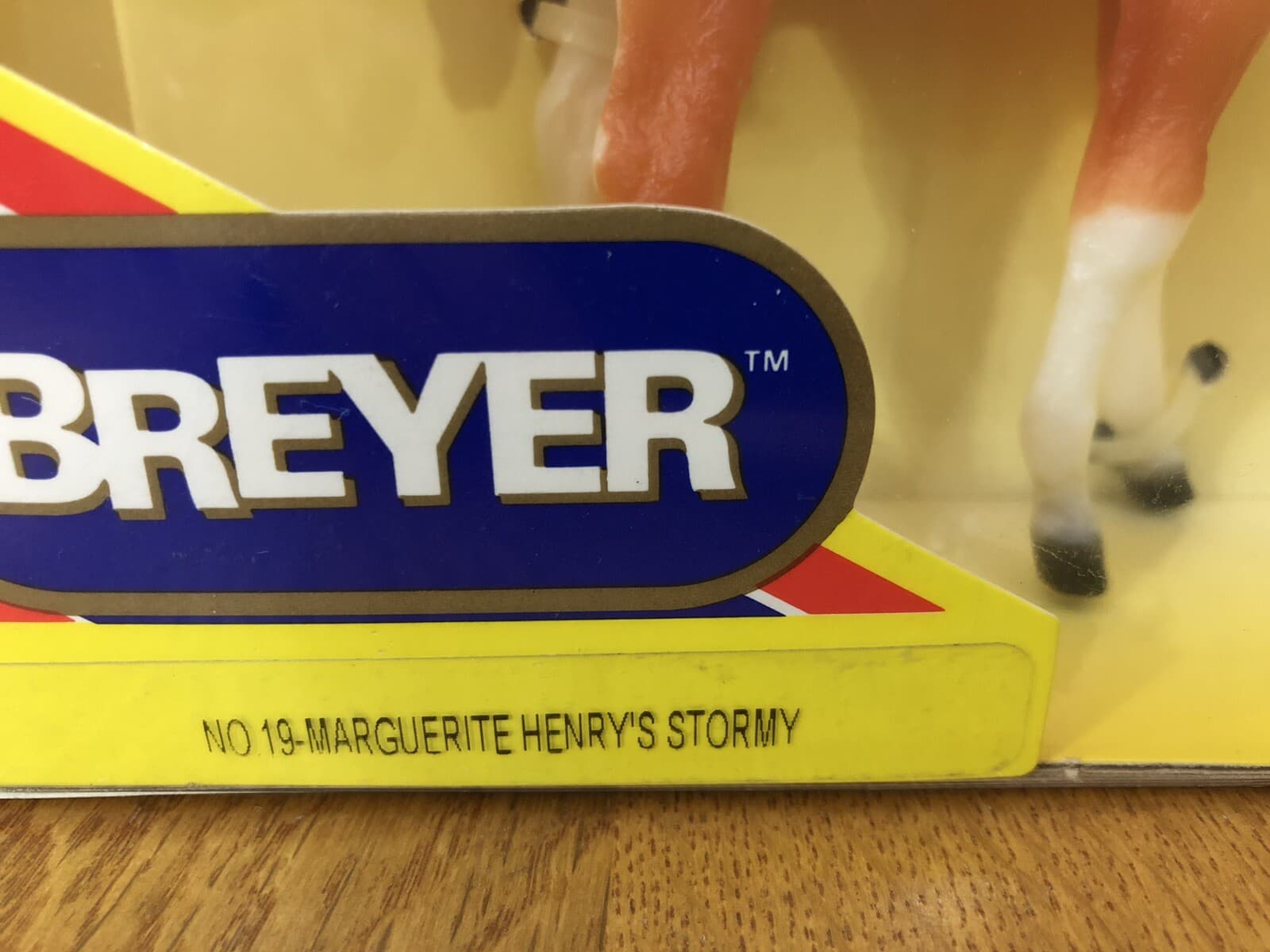 NEW IN PACKAGE BREYER RETIRED HORSE 1990 #19 MARGUERITE HENRY’S STORMY 2