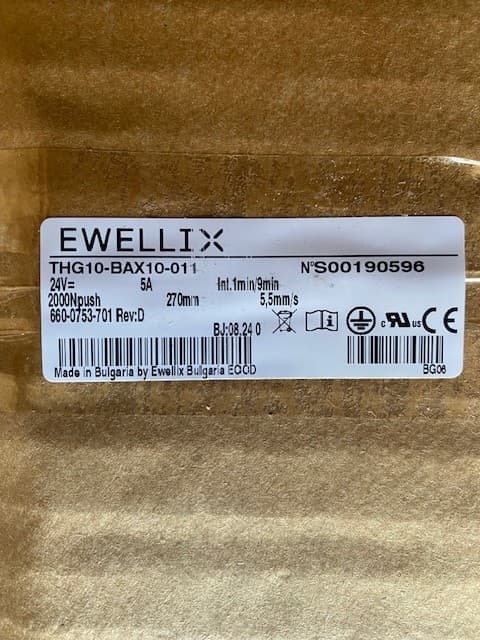 Ewellix Column Actuator THG10-BAX10-011 (NEW)