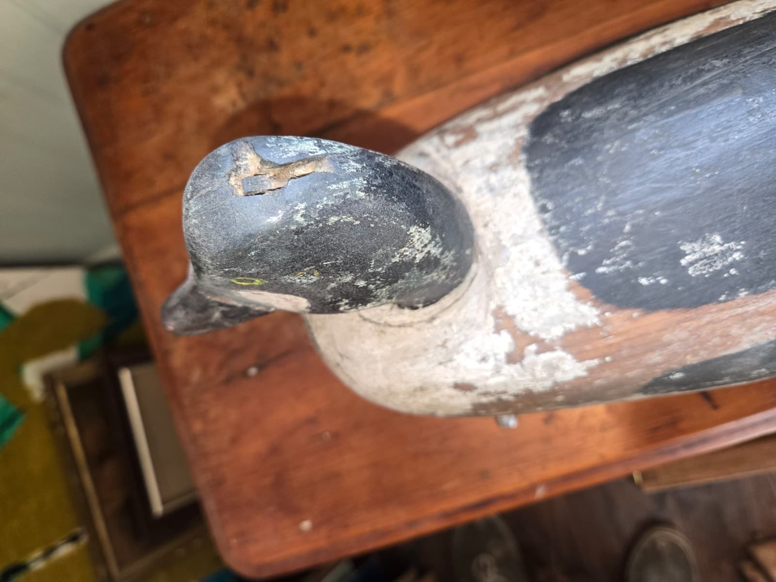 Vintage 1920's Golden Eye Drake -Doug Jester- Chincoteague VA. working Decoy 5