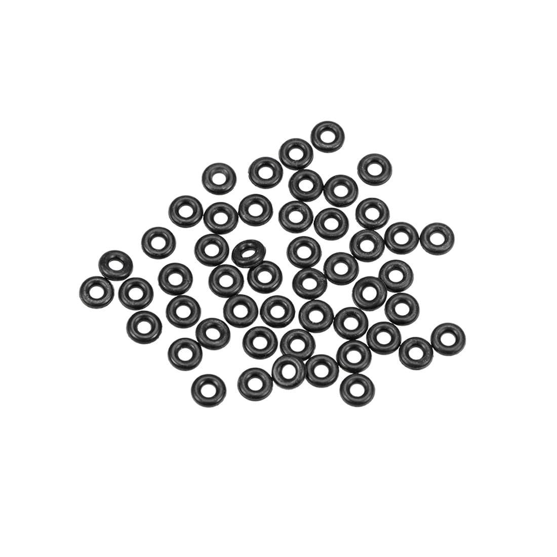 50pcs Nitrile Rubber O-Rings 3.2mm OD 1.2mm ID 1mm Metric Sealing Gasket