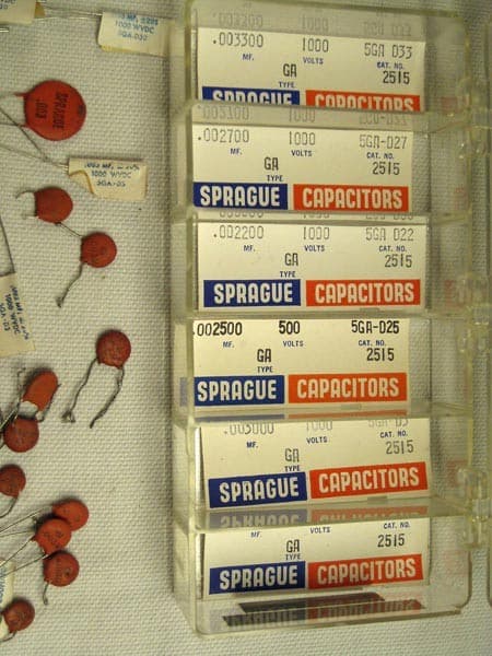 Sprague Capacitors VTG NOS/Reclaim 40Pc Lot Ceramic Disc 5GA-D33,D27,D25,D22,D20 3