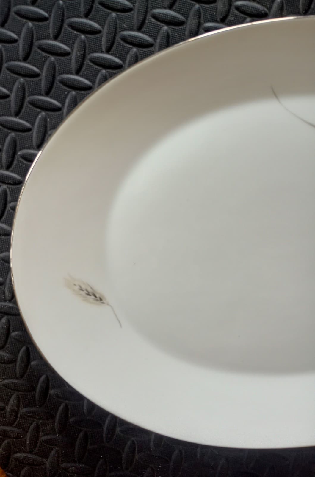 Rosenthal Continental Regina Platinum 15" Oval Serving Platter Wheat Pattern  2