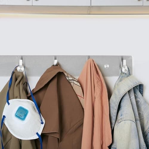 Coat Rack Wall Mount,Coat Hooks Hanging for Robes Towels Keys Brushed Nickel 5