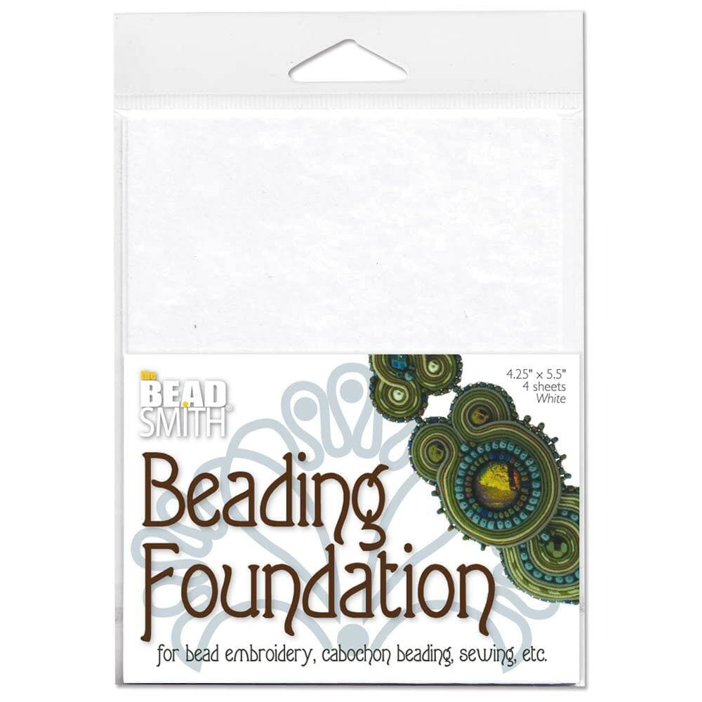 Beadsmith Beading Foundation Bead Embroidery White 43716 (4 pack) 4.25x5.5in