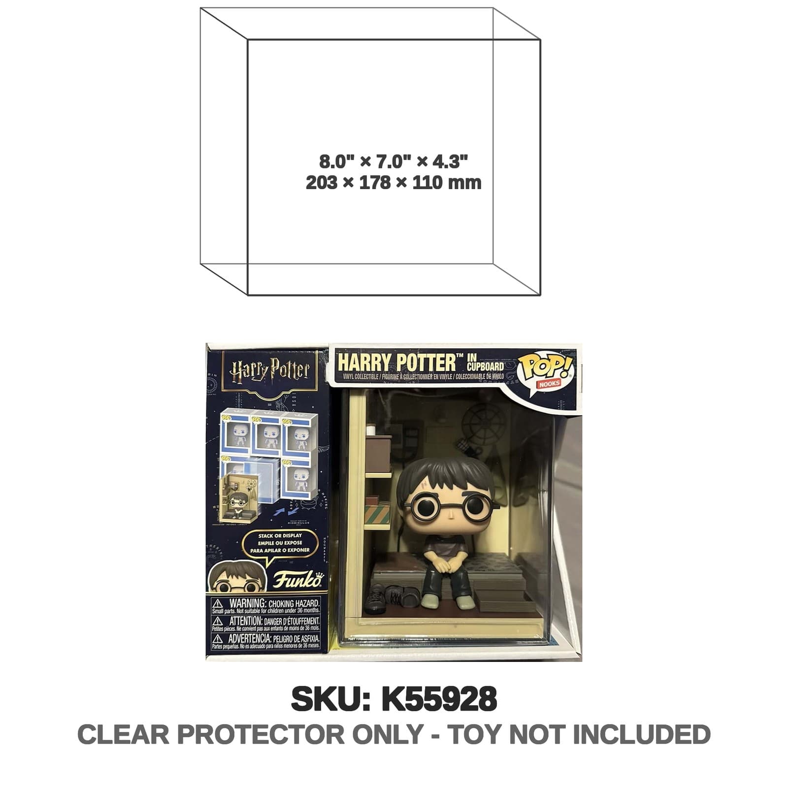 Protector For Harry Potter In Cupboard Figure