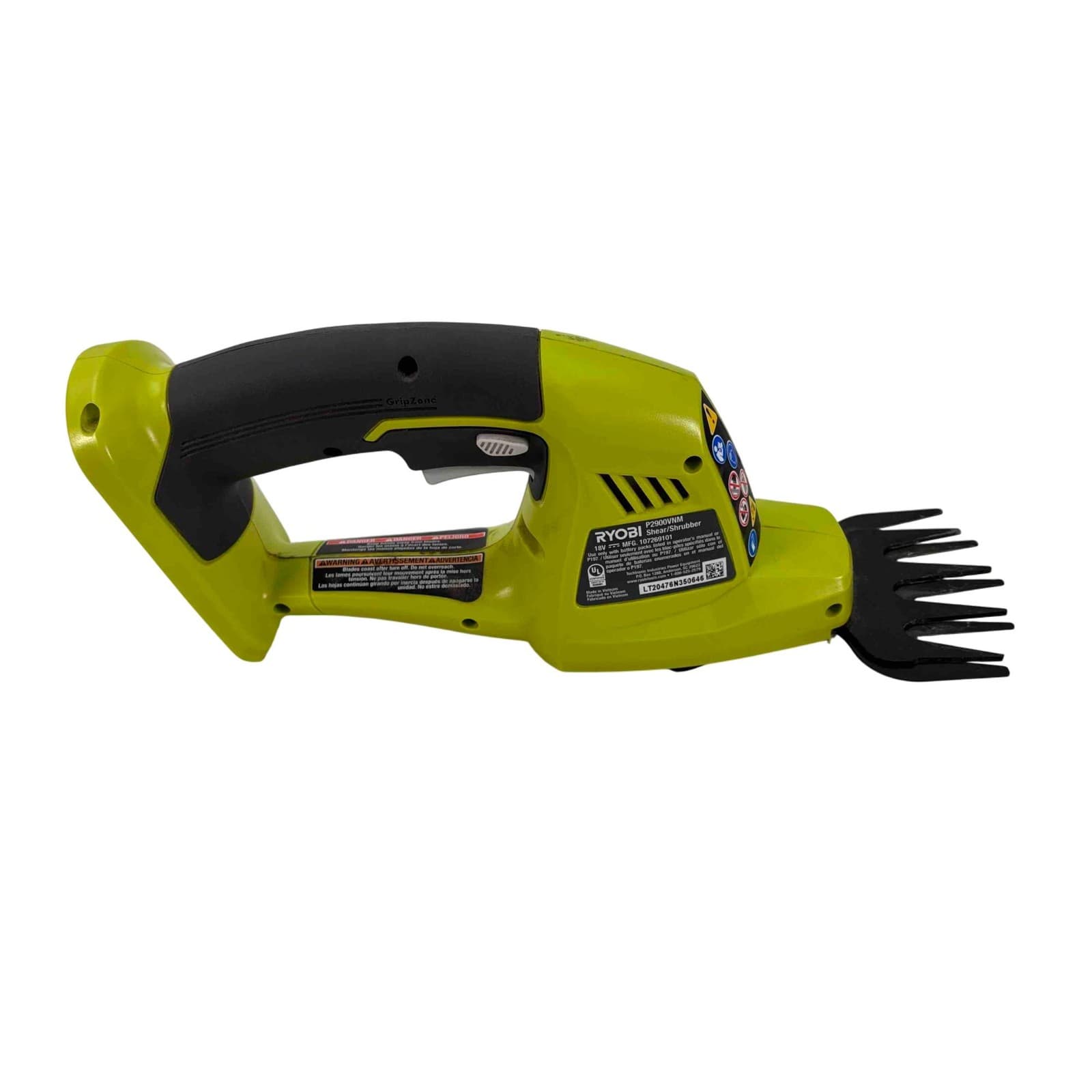 Ryobi ONE+ 18V Cordless Battery Grass Shear / Shrubber Trimmer P2900VNM 3