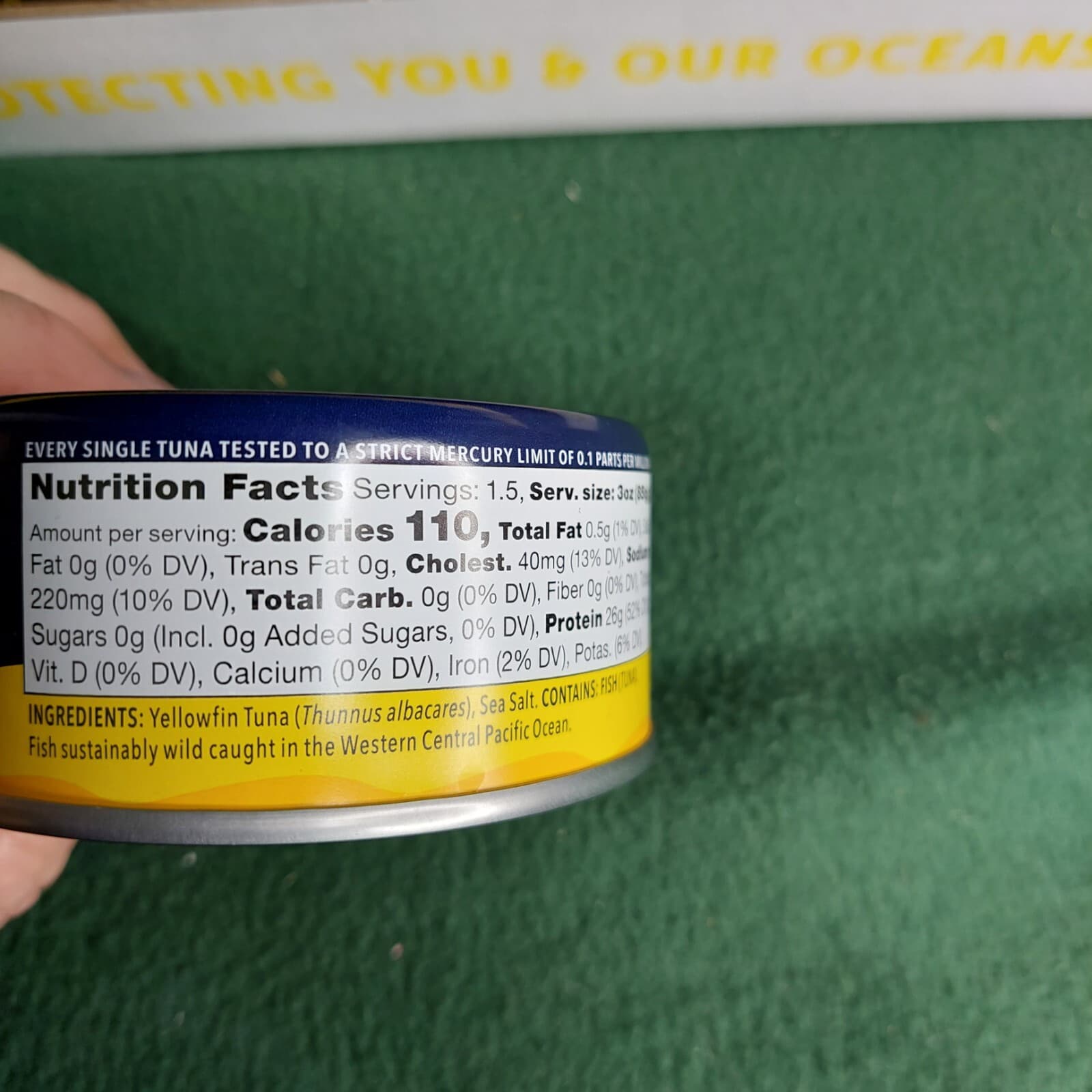 Wild Ahi Yellowfin Tuna 5 Oz canned Case Of 6 Cans By Safecatch EXP 10/2027 6