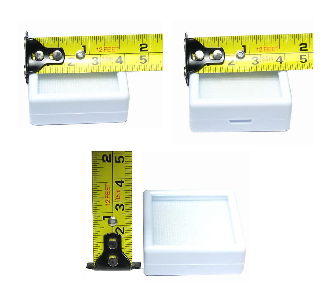 80 PCS OF TOP GLASS PLASTIC GEMSTONE JEWELRY DISPLAY JAR BOX WHITE Size 4x4 CM 5