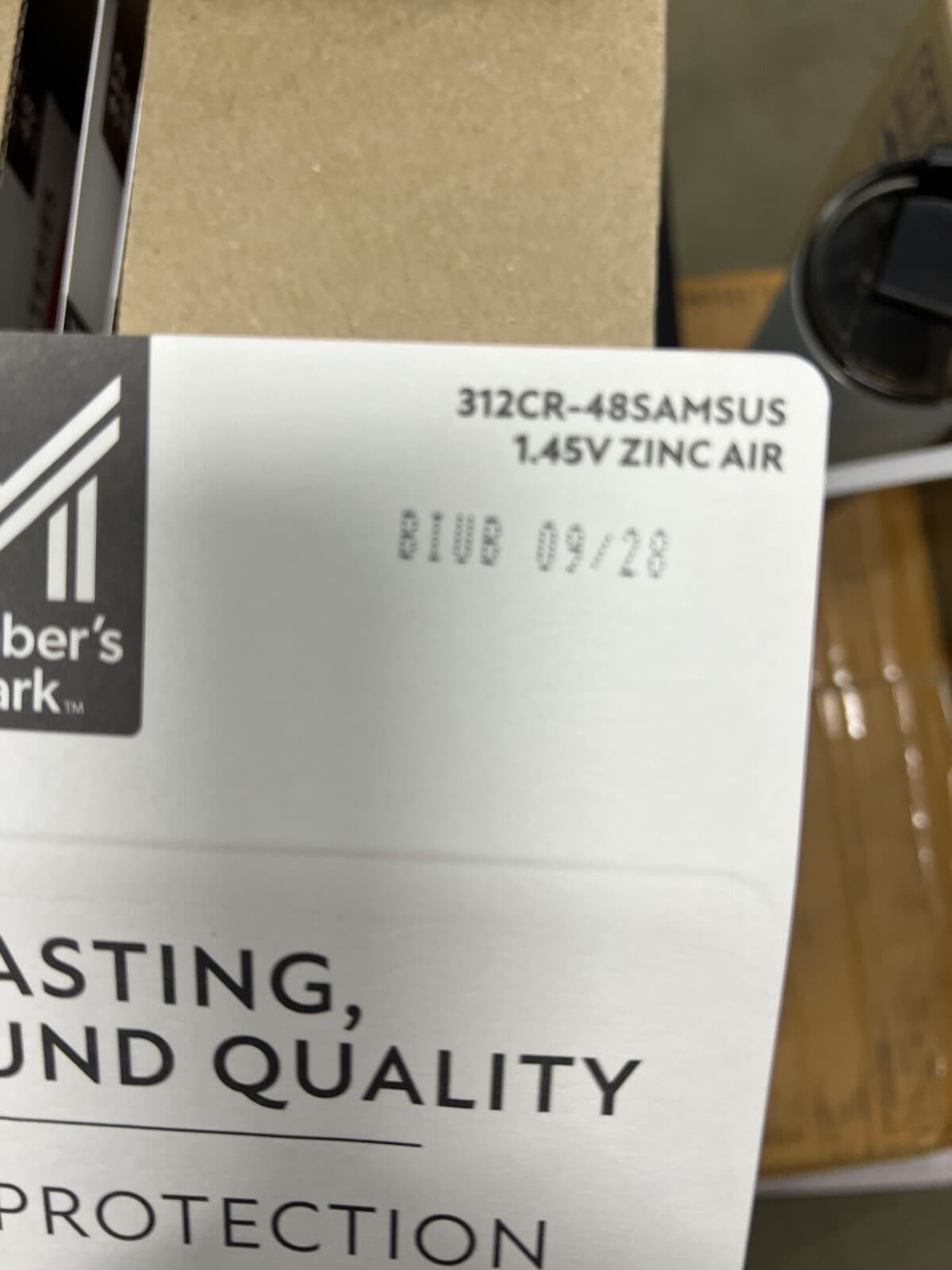 NEW Members Mark Hearing Aid Batteries 312 48 pack child resistant packaging 3