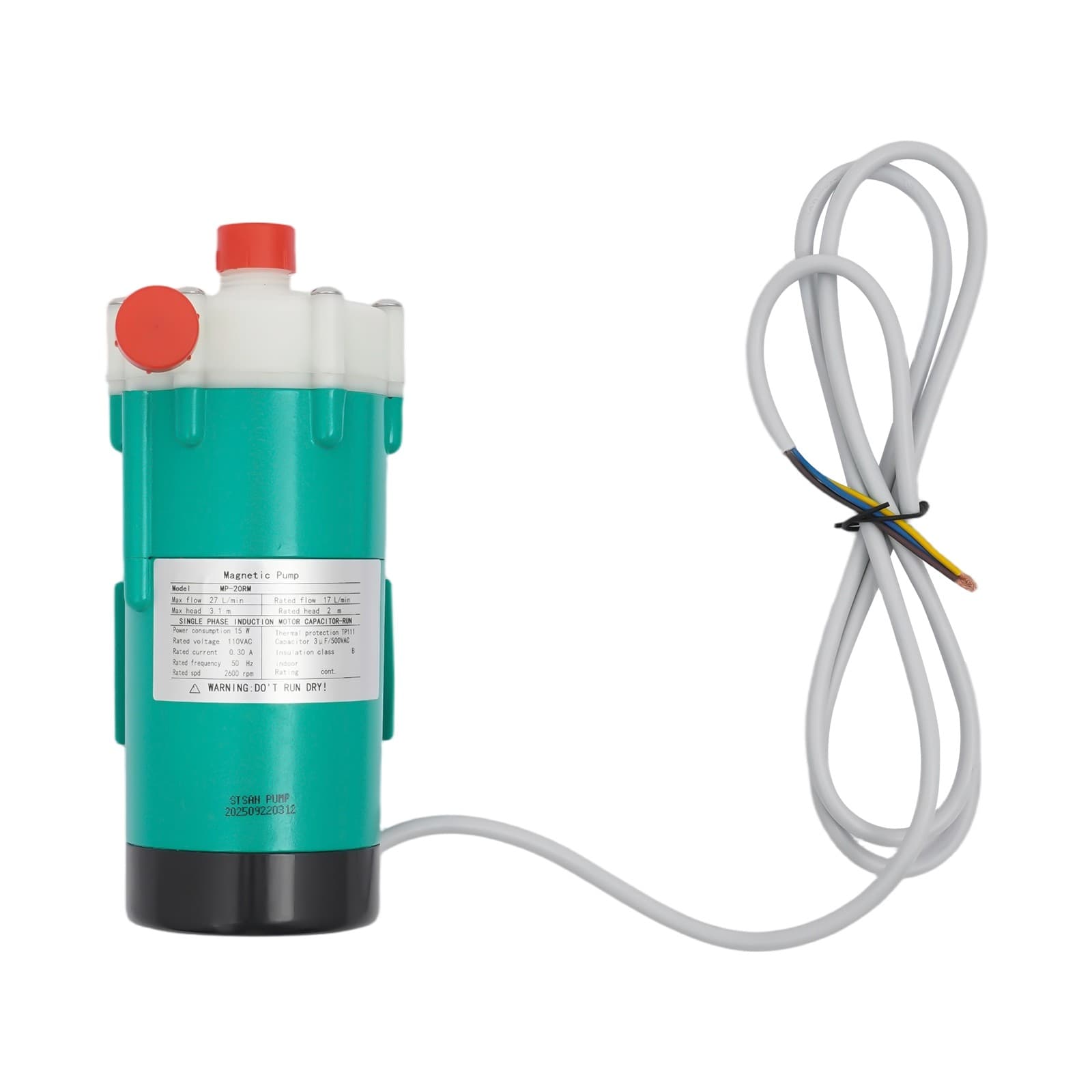 Magnetic Drive Water Pump 7GPM - Food Grade Industrial Pump MP-20R Pump Durable 5