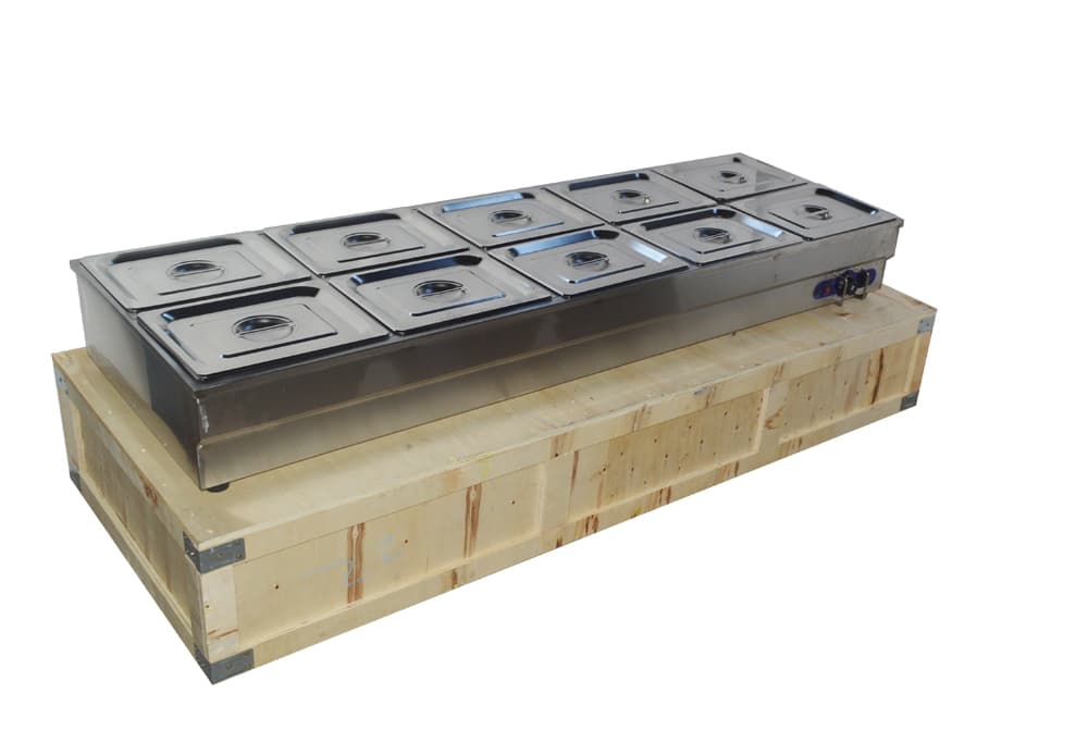 10-Pan Hot Well Steam Table Food Warmer Commercial Stainless Steel sneeze Guard 3