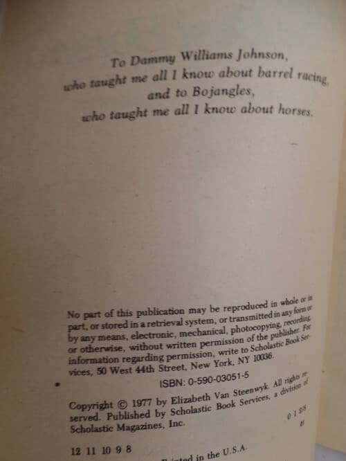 The Best Horse Barrel Racing Vintage 1977 Horse Book Elizabeth Van Steenwyk 2