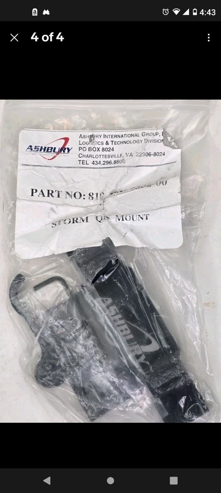 NEW AN/PSQ-23 Ashbury Precision Ordinance QD  STORM Laser/Rangefinder Mount 2